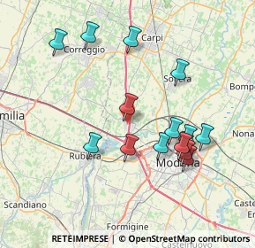 Mappa Via Che Guevara, 41011 Campogalliano MO, Italia (7.48533)