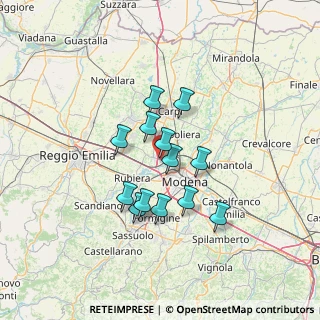 Mappa Via Ponte Alto, 41011 Campogalliano MO, Italia (10.56385)