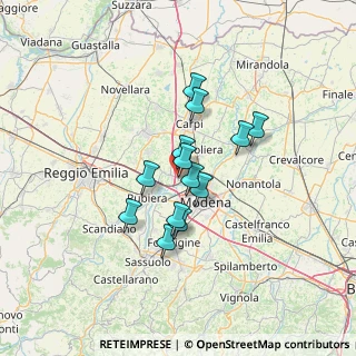 Mappa Via Ponte Alto, 41011 Campogalliano MO, Italia (9.85769)
