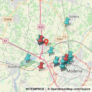 Mappa Via Ponte Alto, 41011 Campogalliano MO, Italia (4.089)