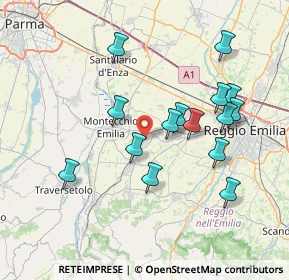 Mappa Piazza XXV Aprile, 42021 Bibbiano RE, Italia (7.24)