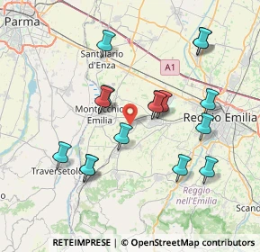 Mappa Piazza XXV Aprile, 42021 Bibbiano RE, Italia (7.39688)