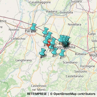 Mappa Piazza XXV Aprile, 42021 Bibbiano RE, Italia (9.088)