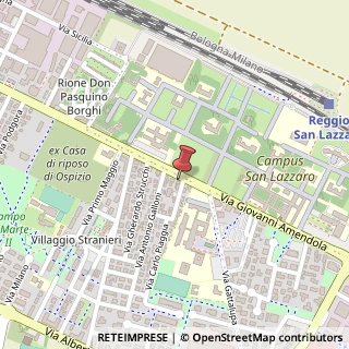 Mappa Via Giovanni Amendola, 15, 42122 Reggio nell'Emilia, Reggio nell'Emilia (Emilia Romagna)