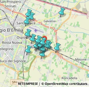 Mappa 42122 Reggio nell'Emilia RE, Italia (1.32158)