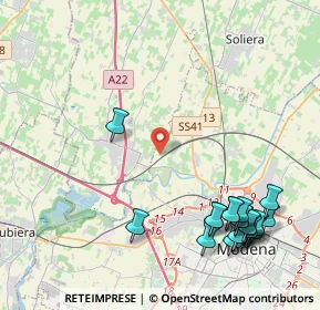 Mappa 41011 Modena MO, Italia (5.472)