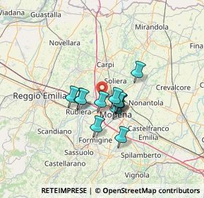 Mappa 41011 Modena MO, Italia (8.49333)