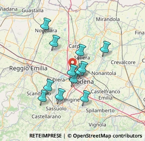 Mappa 41011 Modena MO, Italia (11.79667)