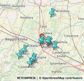 Mappa 41011 Modena MO, Italia (12.86583)