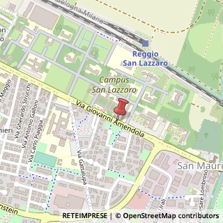 Mappa Via Giovanni Amendola, 42122 Reggio Emilia RE, Italia, 42122 Reggio nell'Emilia, Reggio nell'Emilia (Emilia Romagna)