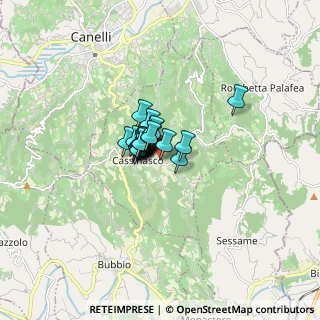 Mappa Regione Fosselli, 14050 Cassinasco AT, Italia (0.6913)