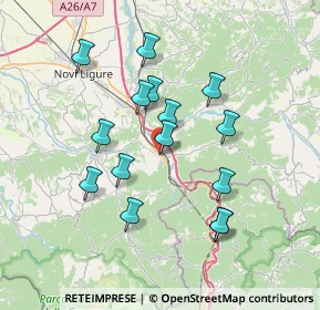 Mappa Italia, 15061 Arquata Scrivia AL, Italia (6.68333)