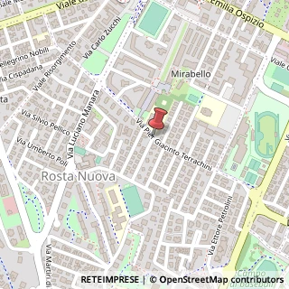 Mappa Via Pier Giacinto Terrachini, 20, 42122 Reggio nell'Emilia, Reggio nell'Emilia (Emilia Romagna)