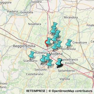 Mappa Via Bonaccini, 41011 Campogalliano MO, Italia (12.2805)