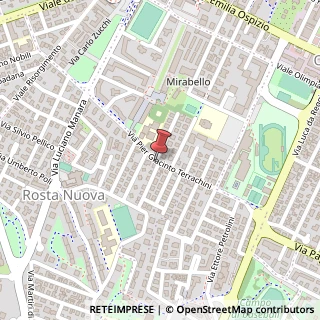 Mappa Via Pier Giacinto Terrachini,  24, 42100 Reggio nell'Emilia, Reggio nell'Emilia (Emilia Romagna)