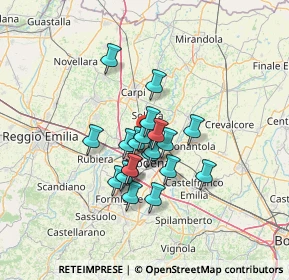 Mappa Via di Villanova, 41122 Modena MO, Italia (9.553)