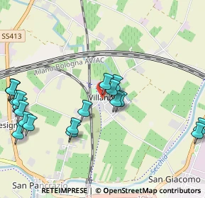 Mappa Via di Villanova, 41122 Modena MO, Italia (1.2545)