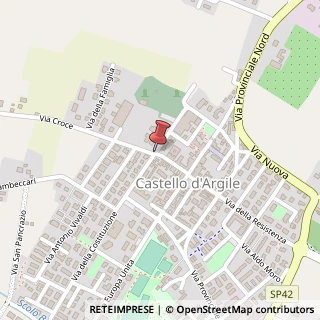 Mappa Via circonvallazione ovest 37, 40050 Castello d'Argile, Bologna (Emilia Romagna)