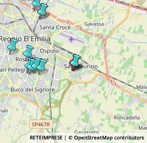 Mappa Via Monti Urali, 42122 Reggio nell'Emilia RE, Italia (2.125)