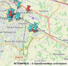 Mappa Via Monti Urali, 42122 Reggio nell'Emilia RE, Italia (2.65875)