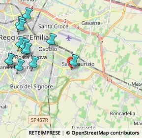 Mappa Via Monti Urali, 42122 Reggio nell'Emilia RE, Italia (2.75615)