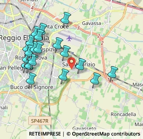 Mappa Via Monti Urali, 42122 Reggio nell'Emilia RE, Italia (2.0685)