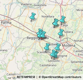 Mappa Via Monti Urali, 42122 Reggio nell'Emilia RE, Italia (11.55583)