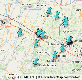 Mappa Via Monti Urali, 42122 Reggio nell'Emilia RE, Italia (14.9665)