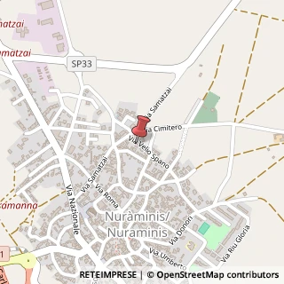 Mappa Via Velio Spano, 27, 09024 Nuraminis, Cagliari (Sardegna)