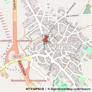 Mappa Via Nazionale, 161, 09024 Nuraminis, Cagliari (Sardegna)