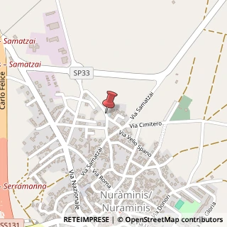 Mappa Via Segariu, 90, 09024 Nuraminis, Cagliari (Sardegna)