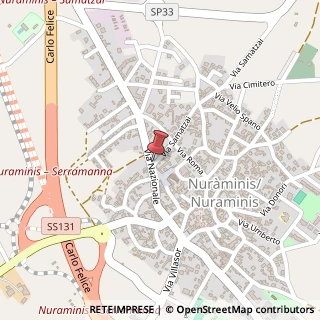 Mappa Via Nazionale, 156, 09024 Nuraminis, Cagliari (Sardegna)