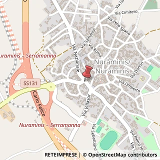 Mappa Via Nazionale, 169, 09024 Nuraminis, Cagliari (Sardegna)