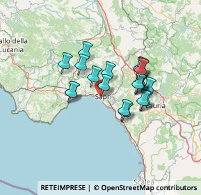 Mappa Via Giuseppe Verdi, 84073 Sapri SA, Italia (11.264)