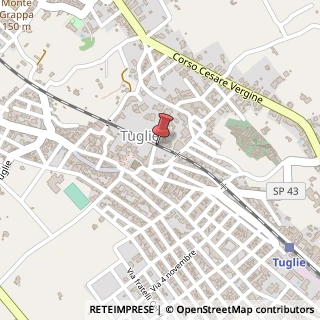 Mappa Via Omero, 2, 73058 Tuglie, Lecce (Puglia)