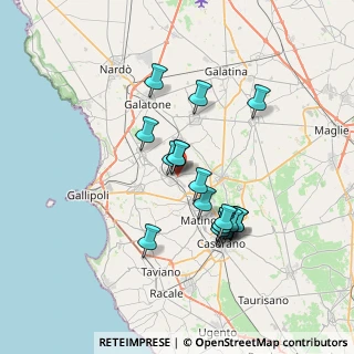 Mappa Via Martiri di Marcinelle, 73058 Tuglie LE, Italia (6.535)