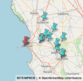 Mappa Sannicola - Alezio Road, 73011 Alezio LE, Italia (6.05769)