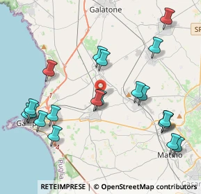 Mappa Sannicola - Alezio Road, 73011 Alezio LE, Italia (5.079)