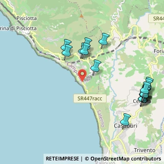 Mappa Via Capo D'Arena Località Fornace, 84066 Pisciotta SA, Italia (2.879)