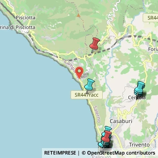 Mappa Via Capo D'Arena Località Fornace, 84066 Pisciotta SA, Italia (3.9105)