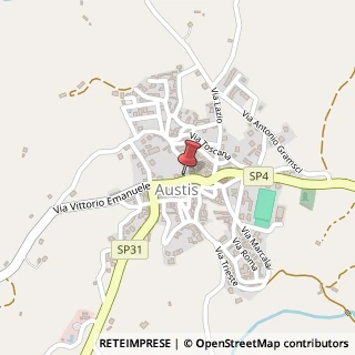 Mappa Via Limbara, 1, 08030 Austis, Nuoro (Sardegna)