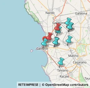 Mappa Via F.Fellini, 73014 Gallipoli LE, Italia (6.37727)