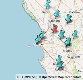 Mappa Via F.Fellini, 73014 Gallipoli LE, Italia (9.321)