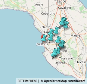 Mappa Via F.Fellini, 73014 Gallipoli LE, Italia (12.81)