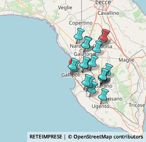 Mappa Via F.Fellini, 73014 Gallipoli LE, Italia (11.4805)