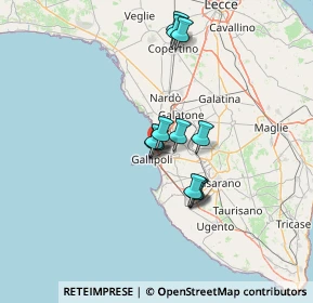 Mappa Via F.Fellini, 73014 Gallipoli LE, Italia (10.775)