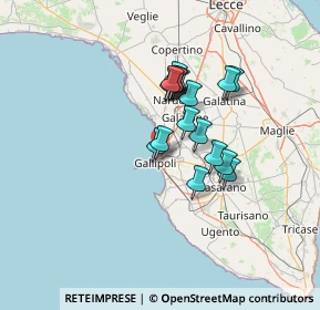 Mappa Via F.Fellini, 73014 Gallipoli LE, Italia (10.80529)