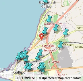 Mappa Via F.Fellini, 73014 Gallipoli LE, Italia (1.285)