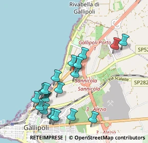 Mappa Via F.Fellini, 73014 Gallipoli LE, Italia (1.1515)