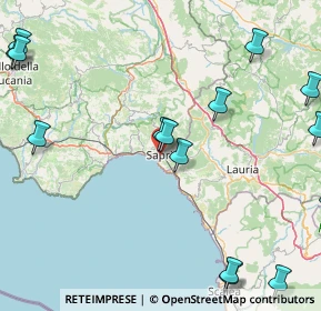 Mappa Via Francesco Crispi, 84073 Sapri SA, Italia (25.71867)